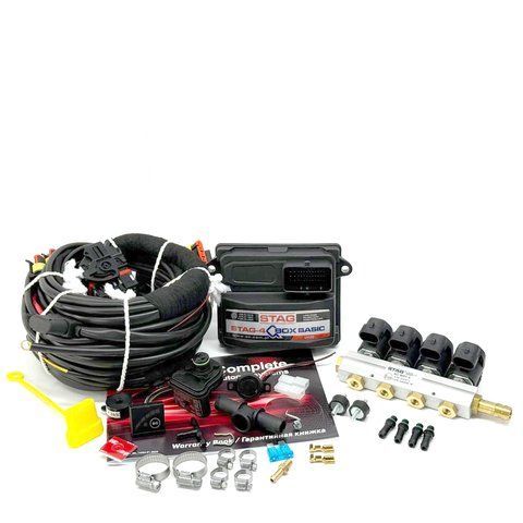 Комплект STAG-4 QBOX BASIC Led-300 + Форсунки Stag W01 4 цил. 302573 фото