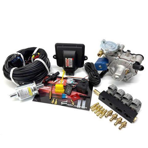 Комплект STAG-200 GoFast Led-200 Analog+ редуктор Tomasetto Nordic Analog+ Форсунки VALTEK Type 30, 2 Ohm 4 цил.Analog 11111 фото